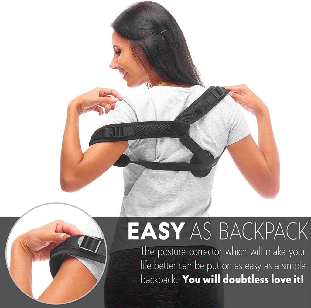153 Posture Corrector for Women  Men - Effective and Comfortable Posture Brace for Slouching  Hunching - Discreet Design - Clavicle Support