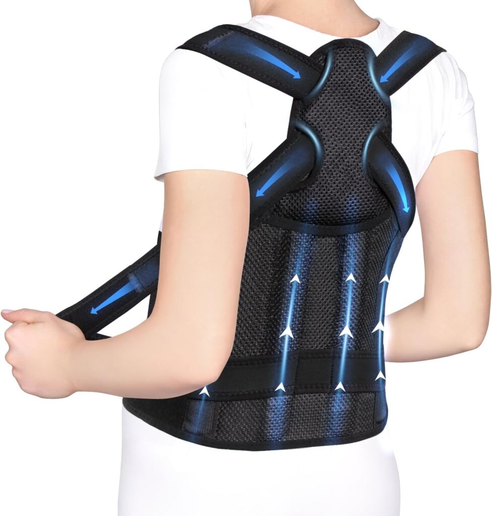 AIFYHOUSE Posture Corrector for Men - Adjustable Back Support for Men and Women for Scoliosis, Hunchback Correction for Spine Corrector (34-41)