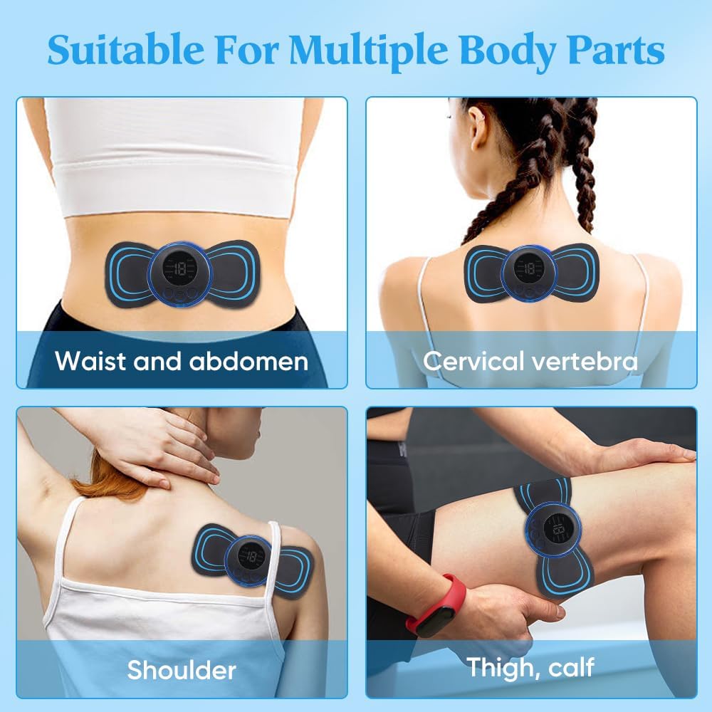 fatdaa Cervical Spine Massager（2 Pcs ）, Mini Massager Portable Massager for Neck Back Shoulder Hand Legs Arms Waist，Cervical Massager Pads